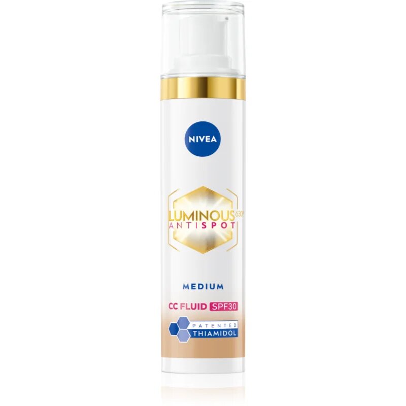 Nivea Luminous 630 Anti Spot crema CC iluminatoare SPF 30 culoare Medium 40 ml