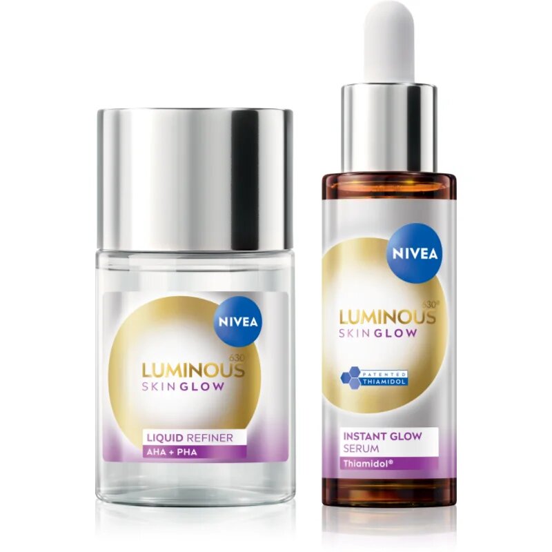 Nivea Luminous 630 Skin Glow ambalaj economic pentru strălucirea și netezirea pielii