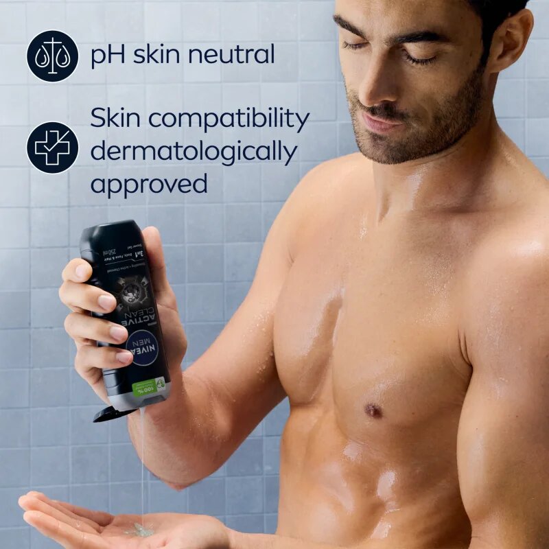 Nivea MEN Active Clean gel de duș pentru barbati 887 ml
