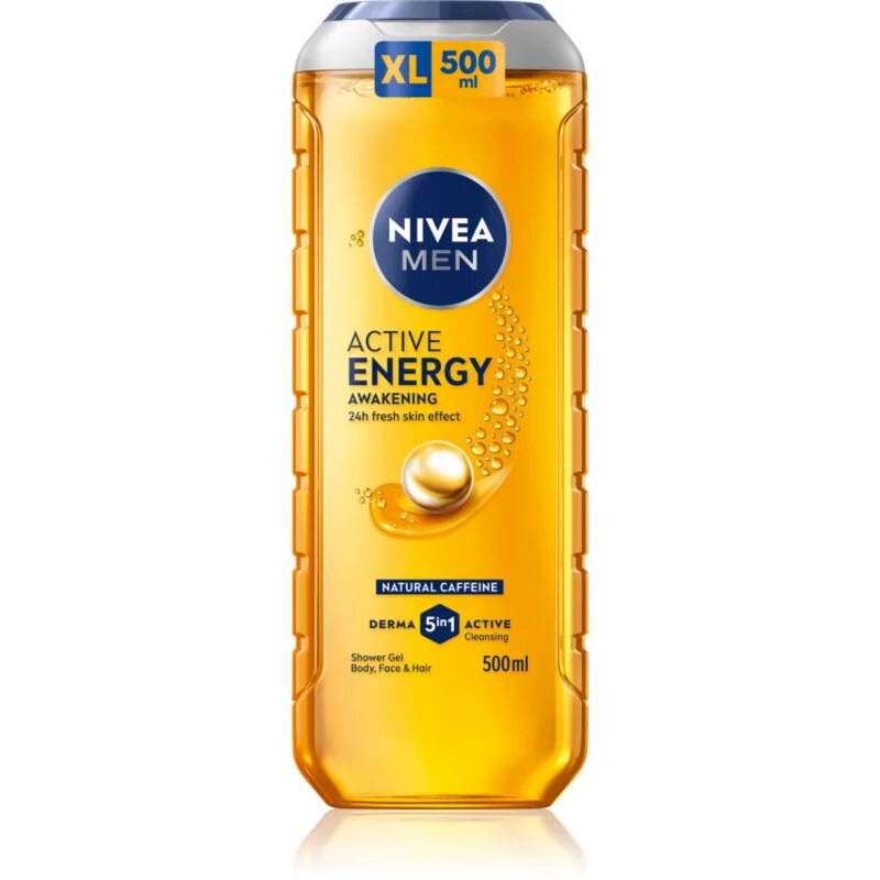 Nivea MEN Active Energy Gel de duș pentru bărbați 500 ml