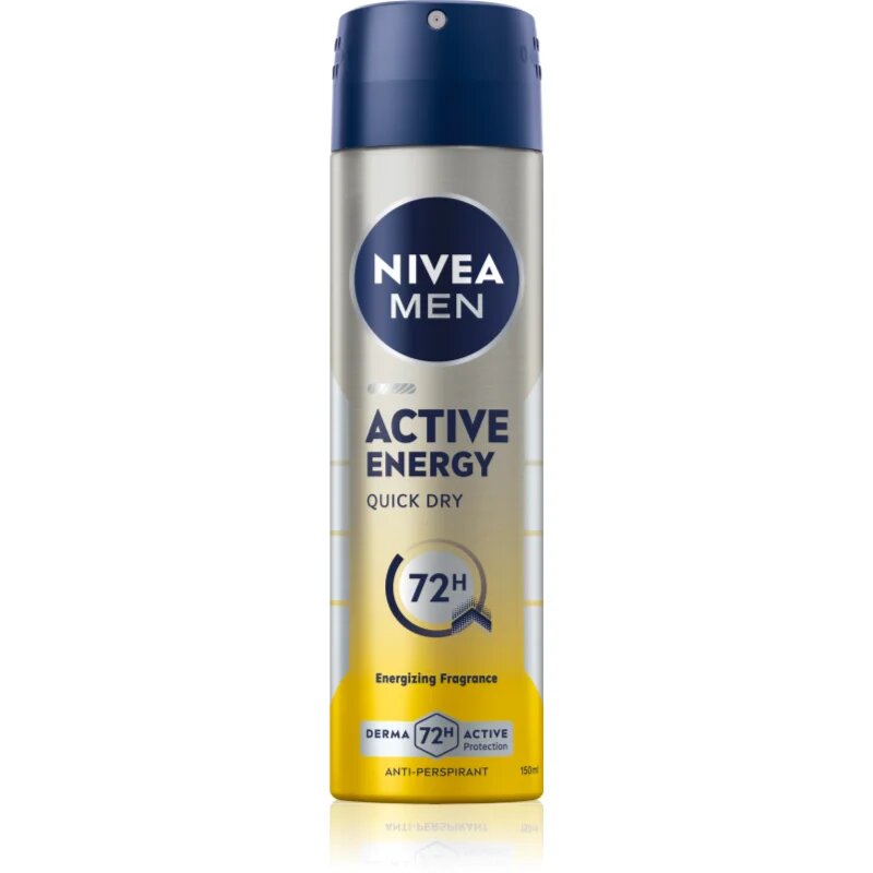 Nivea MEN Active Energy spray anti-perspirant pentru barbati 150 ml