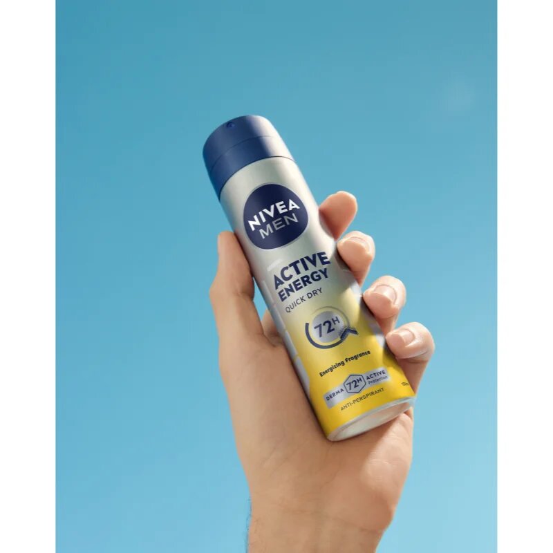 Nivea MEN Active Energy spray anti-perspirant pentru barbati 150 ml