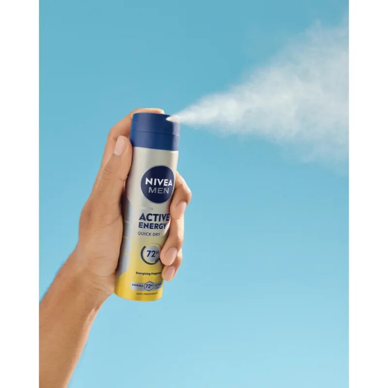 Nivea MEN Active Energy spray anti-perspirant pentru barbati 150 ml