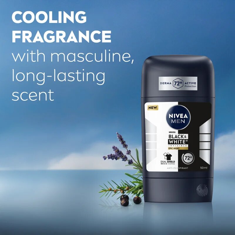Nivea MEN Black & White Epic Night antiperspirant puternic pentru barbati 50 ml
