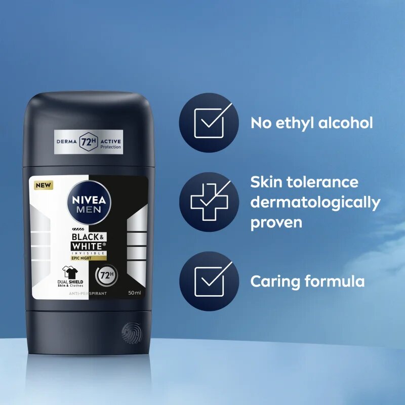 Nivea MEN Black & White Epic Night antiperspirant puternic pentru barbati 50 ml
