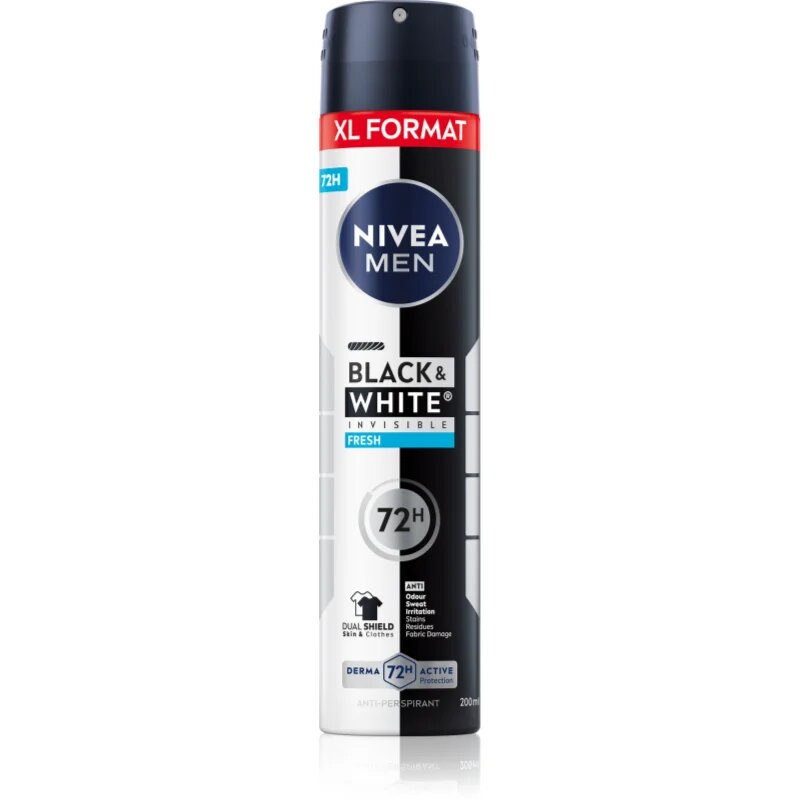 Nivea MEN Black & White Fresh spray anti-perspirant 200 ml