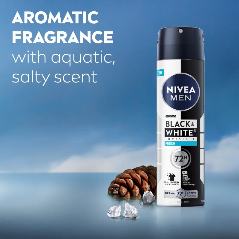 Nivea MEN Black & White Fresh spray anti-perspirant 200 ml