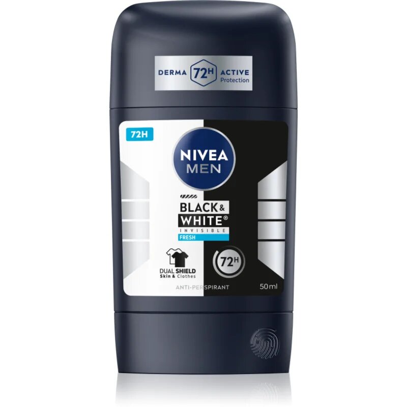 Nivea MEN Black & White Invisible Fresh antiperspirant puternic pentru barbati 50 ml