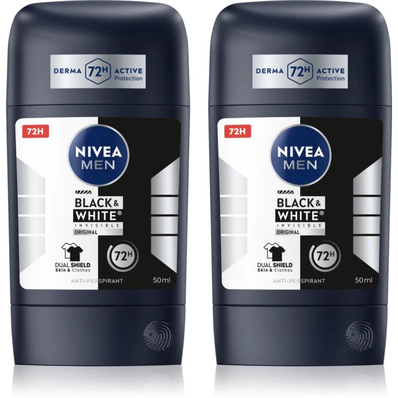Nivea MEN Black & White Invisible Original antiperspirant puternic ambalaj economic