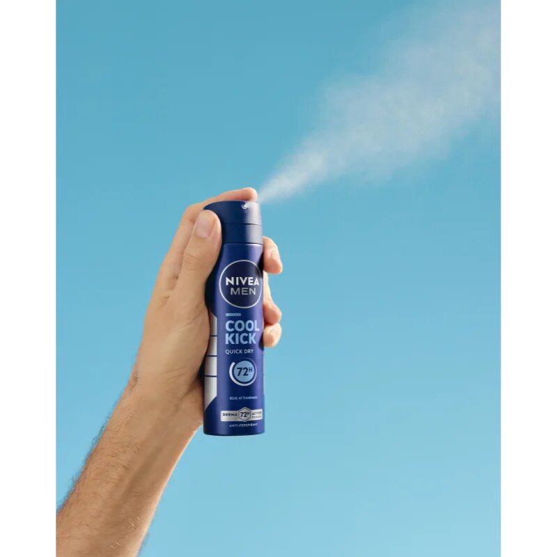 Nivea MEN Cool Kick spray anti-perspirant pentru barbati 150 ml