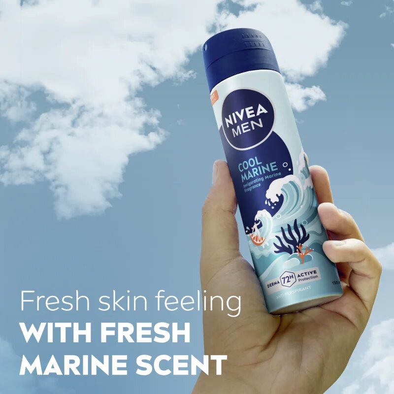 Nivea MEN Cool Marine spray anti-perspirant 150 ml
