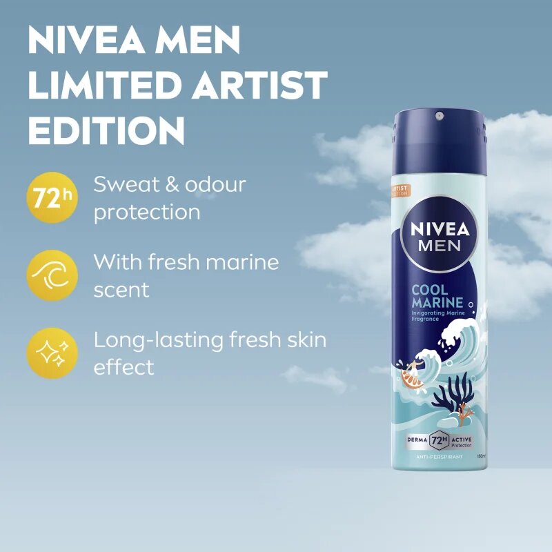 Nivea MEN Cool Marine spray anti-perspirant 150 ml