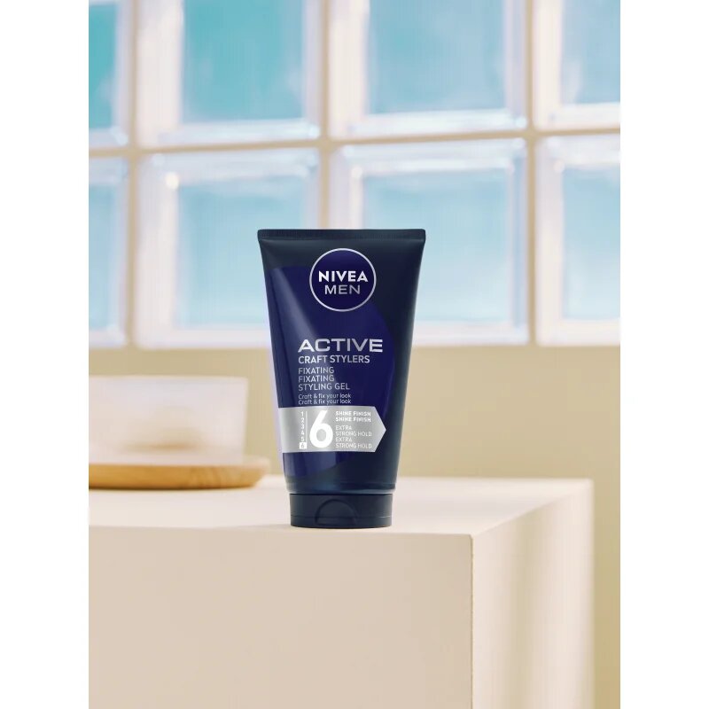 Nivea MEN Craft Stylers gel de par pentru par neted si stralucitor 150 ml