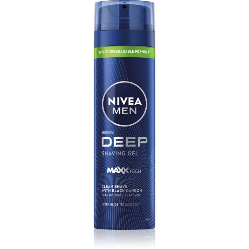 Nivea MEN Deep gel pentru bărbierit pentru barbati 200 ml