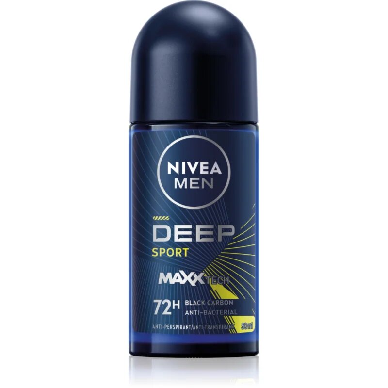 Nivea MEN Deep Sport deodorant roll-on antiperspirant pentru barbati 50 ml