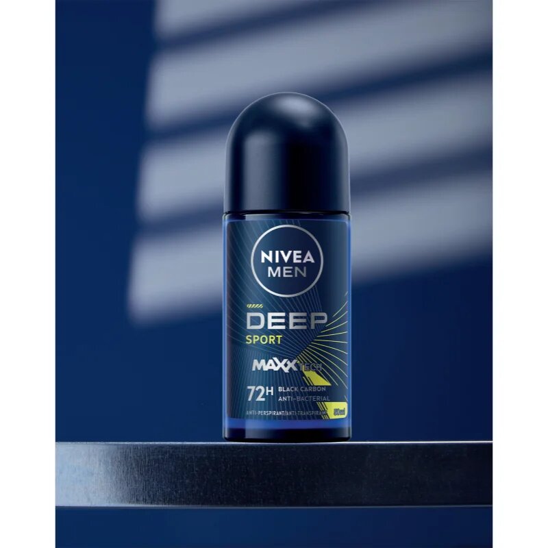Nivea MEN Deep Sport deodorant roll-on antiperspirant pentru barbati 50 ml