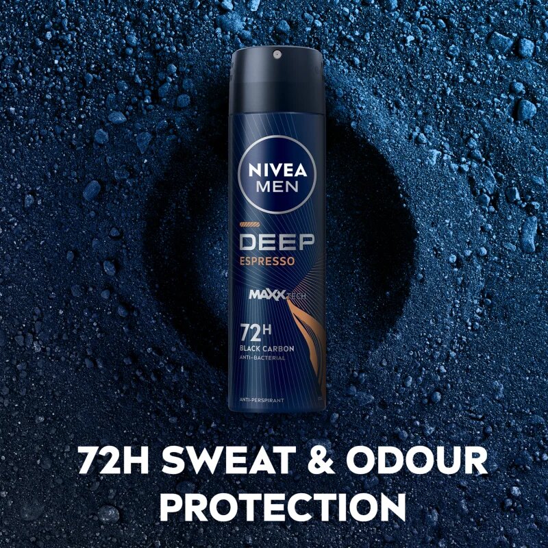 Nivea MEN Deep spray anti-perspirant pentru barbati Espresso 150 ml