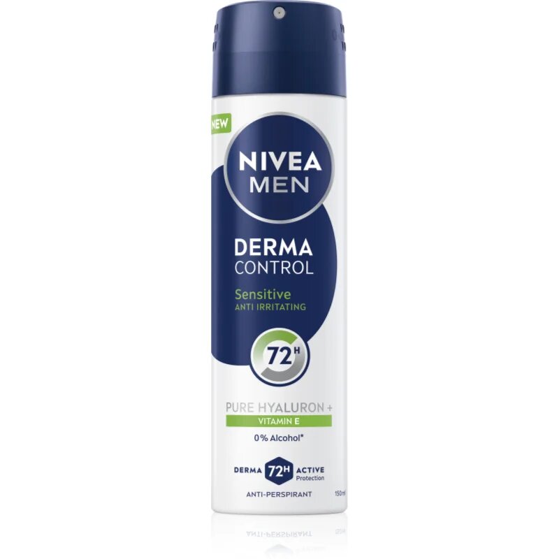 Nivea MEN Derma Control Sensitive spray anti-perspirant pentru piele sensibila 150 ml