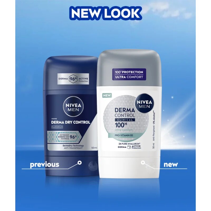 Nivea MEN Derma Dry Control antiperspirant puternic 50 ml