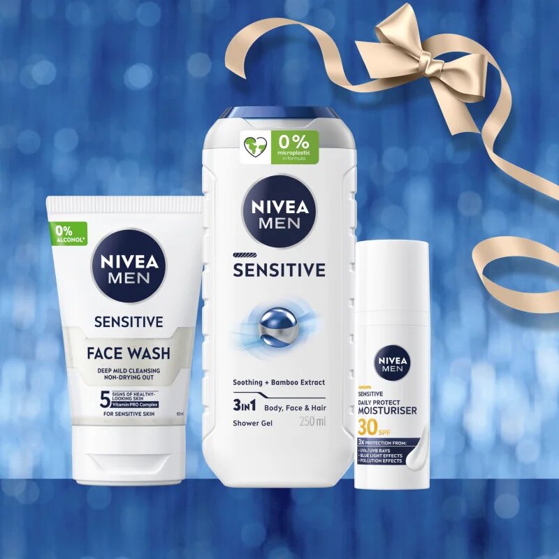 Nivea MEN Feel Nurtured set cadou corp si fata