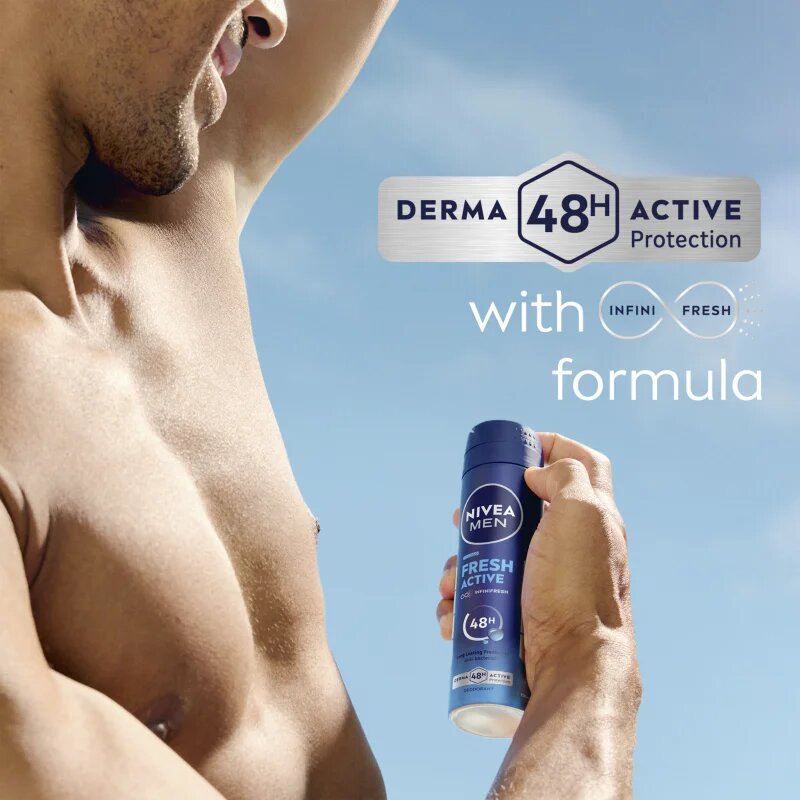 Nivea MEN Fresh Active deodorant spray pentru barbati 200 ml