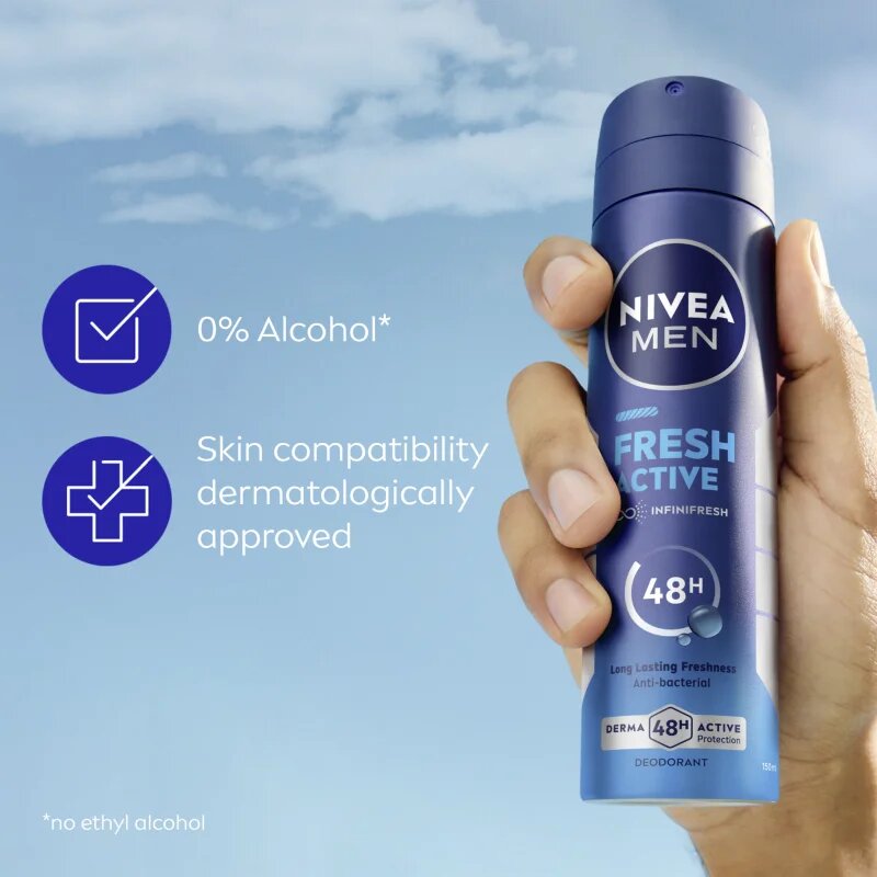 Nivea MEN Fresh Active deodorant spray pentru barbati 200 ml
