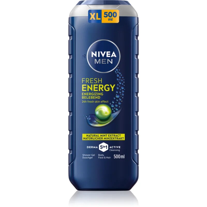 Nivea MEN Fresh Energy gel de duș pentru barbati 500 ml