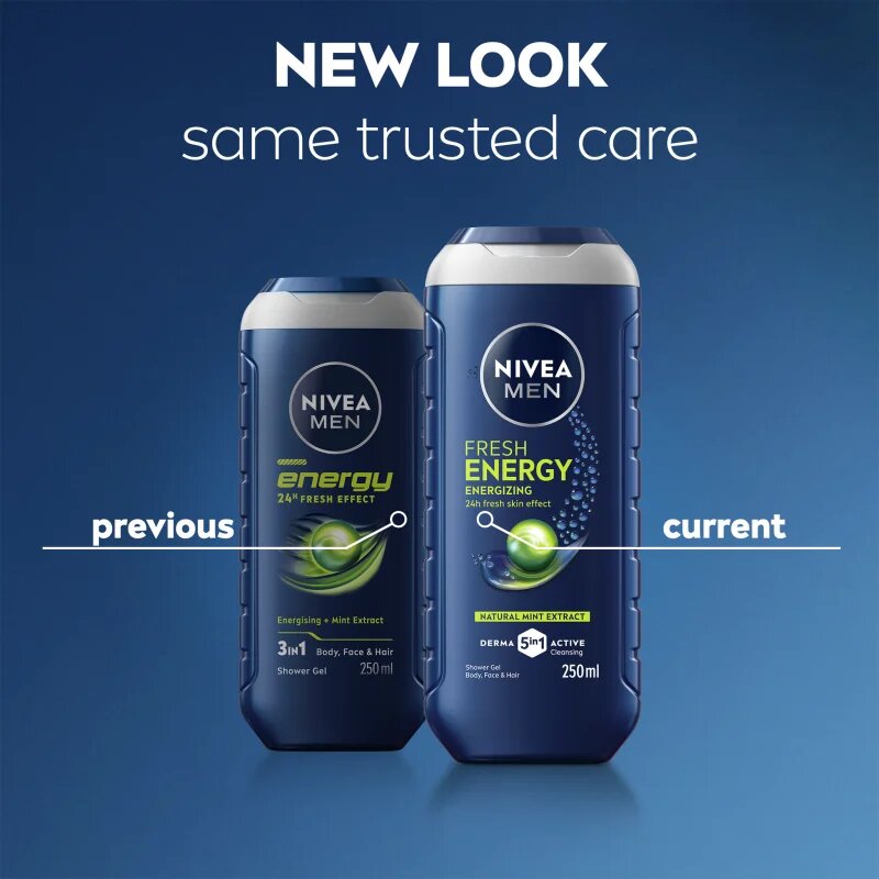 Nivea MEN Fresh Energy gel de duș pentru barbati 500 ml
