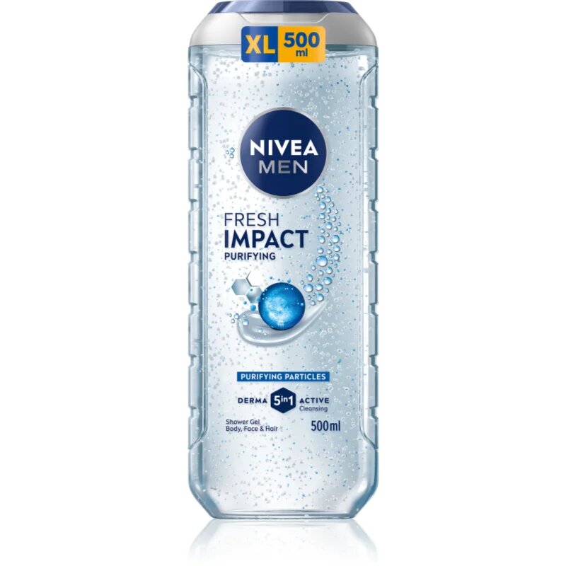 Nivea MEN Fresh Impact Gel de duș pentru bărbați 500 ml
