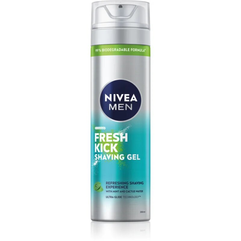 Nivea MEN Fresh Kick gel pentru bărbierit pentru barbati 200 ml