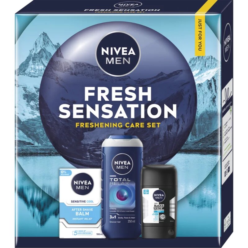 Nivea MEN Fresh Sensation set cadou corp si fata