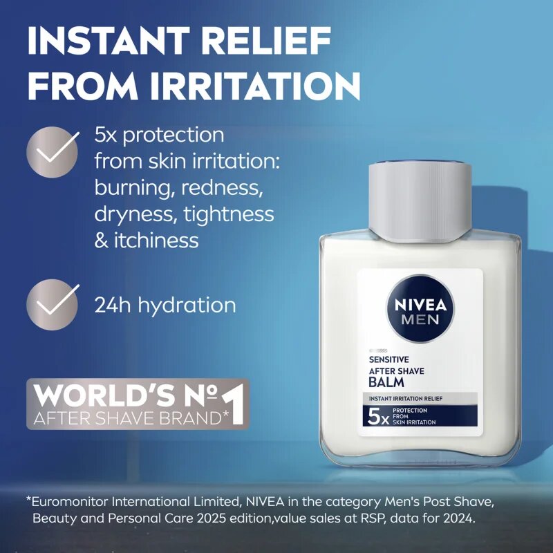 Nivea MEN Sensitive balsam după bărbierit pentru bărbați 100 ml