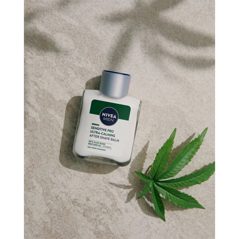 Nivea MEN Sensitive Hemp balsam după bărbierit cu ulei de canepa 100 ml
