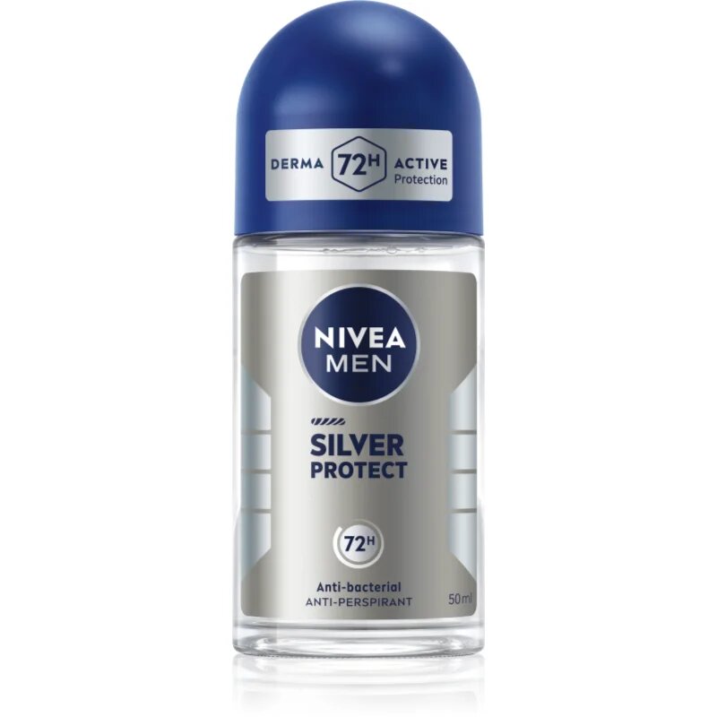 Nivea MEN Silver Protect deodorant roll-on antiperspirant pentru barbati 50 ml