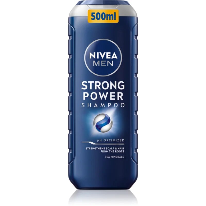 Nivea MEN Strong Power șampon pentru întărirea și creșterea părului 500 ml