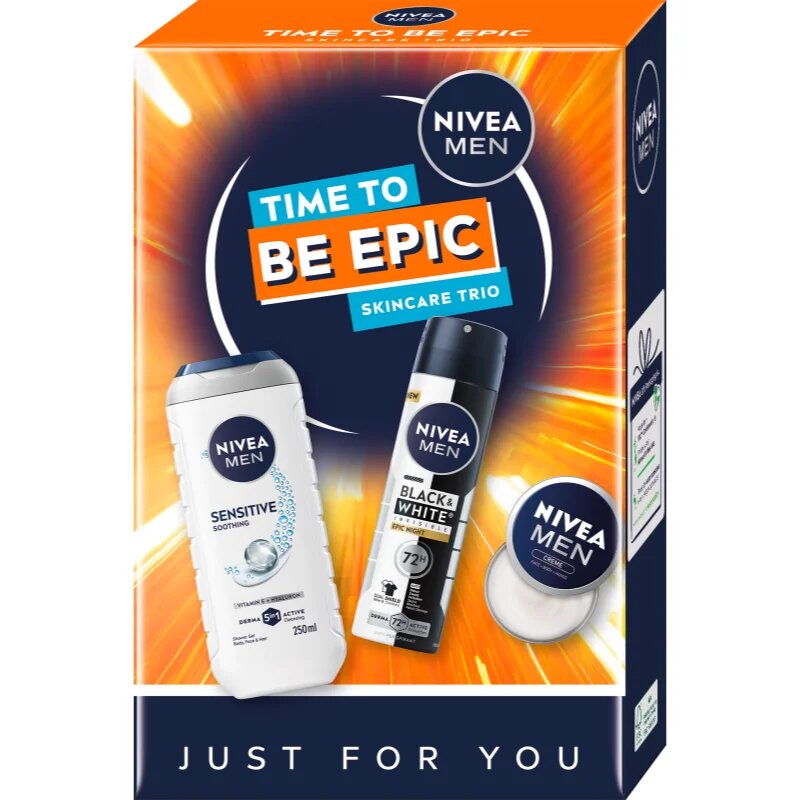 Nivea MEN Time to Be Epic set cadou pentru corp