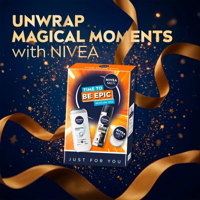 Nivea MEN Time to Be Epic set cadou pentru corp