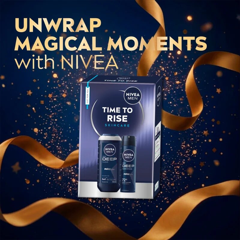 Nivea MEN Time to Rise set cadou pentru corp