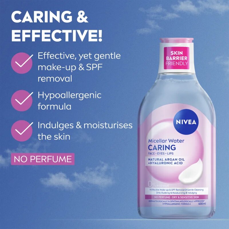 Nivea Micellar Caring apă micelară delicată 400 ml