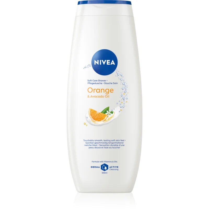 Nivea Orange & Avocado Oil gel calmant pentru dus 500 ml