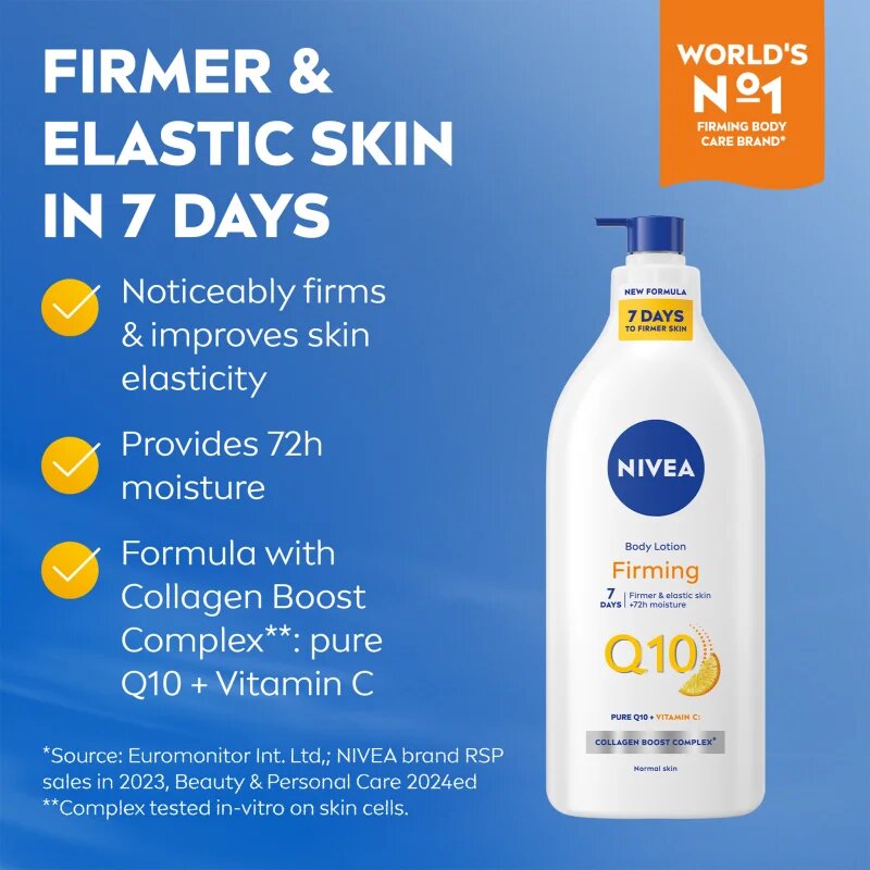 Nivea Q10 Firming lotiune de corp pentru fermitate 625 ml