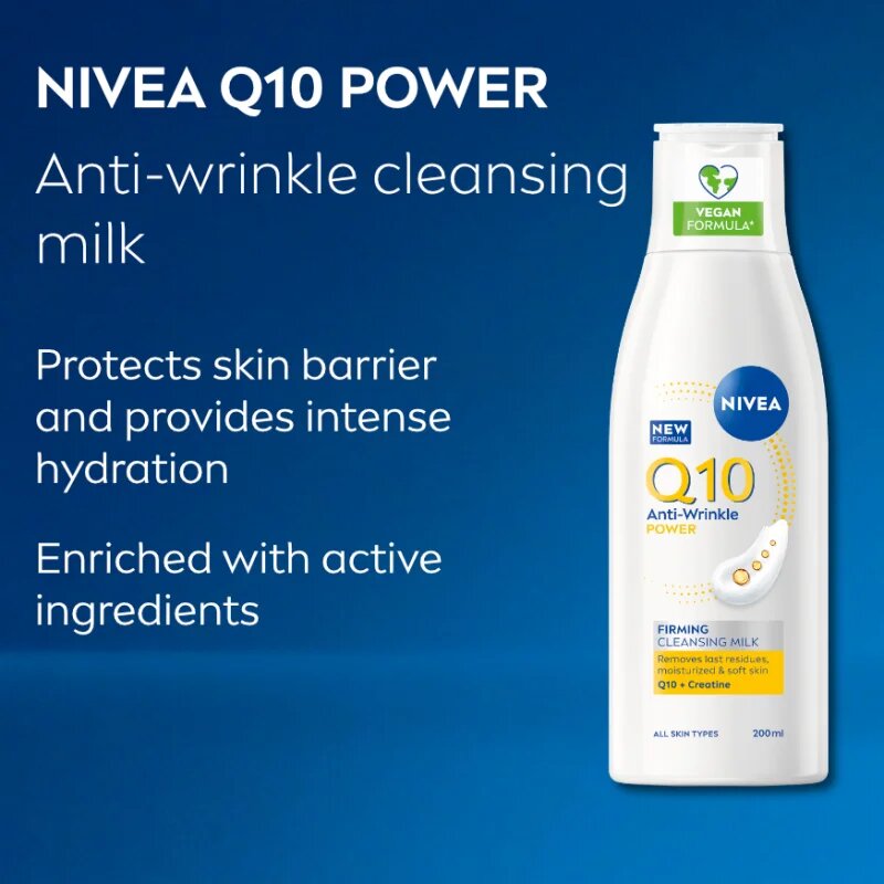 Nivea Q10 Power lapte de curatare antirid 200 ml