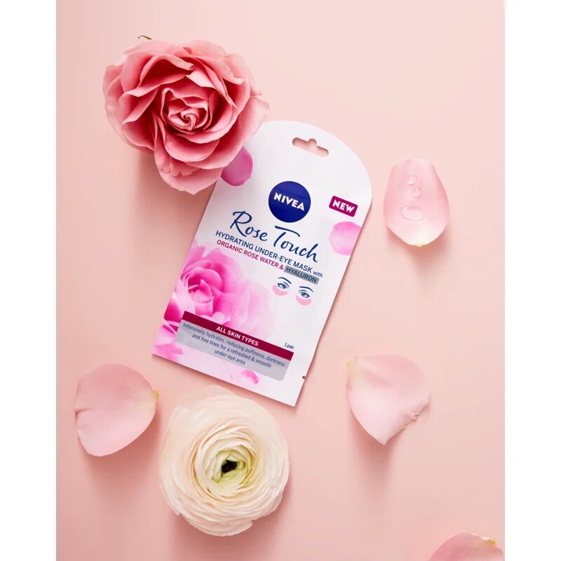 Nivea Rose Touch masca pentru ochi 1 buc