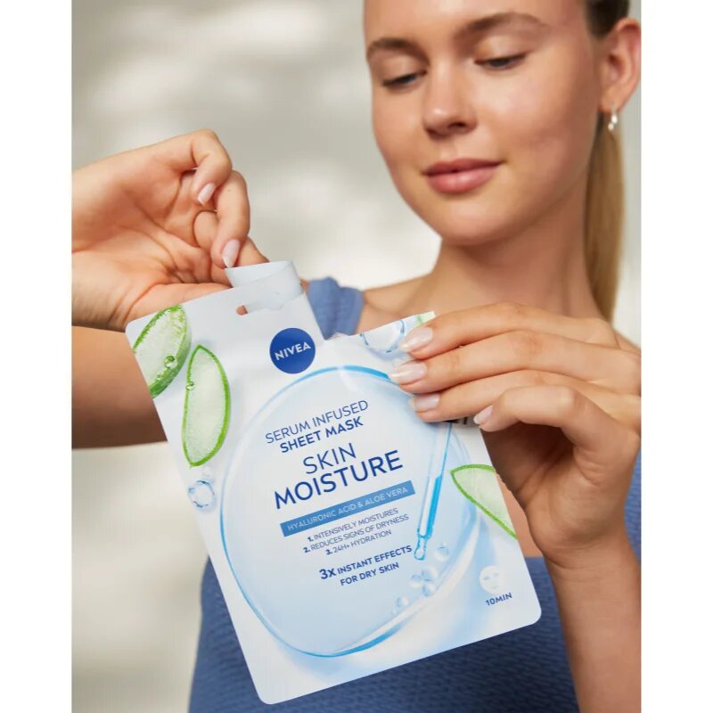 Nivea Skin Moisture mască textilă hidratantă 1 buc