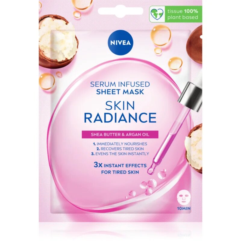 Nivea Skin Radiance mască textilă iluminatoare 1 buc