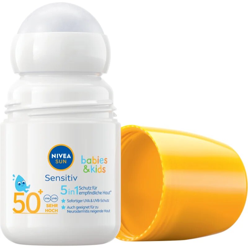 Nivea SUN Babies & Kids lapte de soare pentru copii roll-on SPF 50+ 50 ml