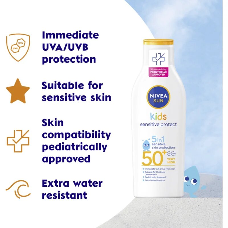 Nivea SUN Kids lapte de soare pentru copii SPF 50+ 200 ml