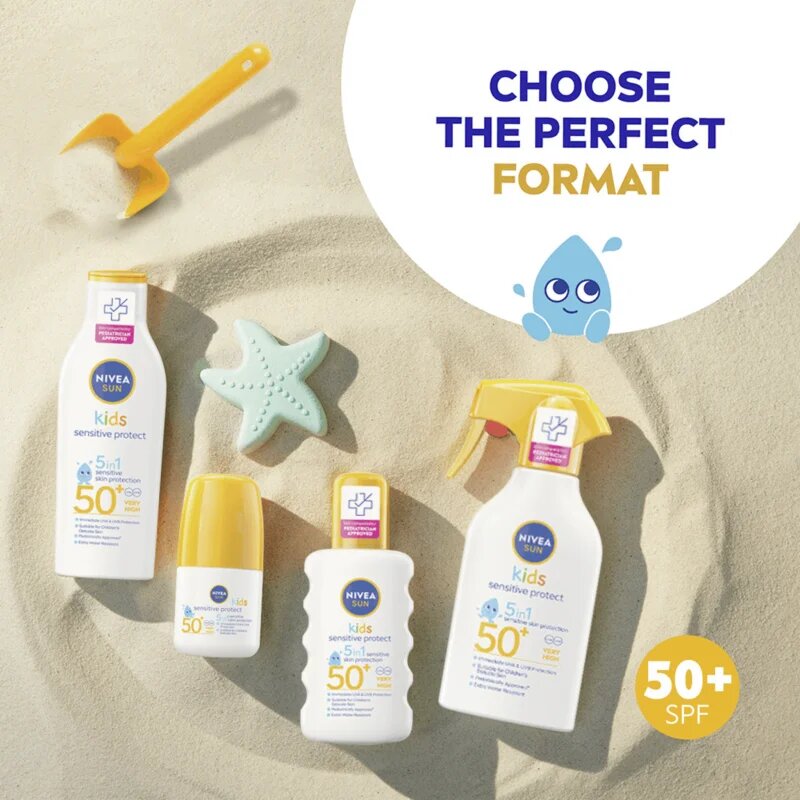 Nivea SUN Kids lapte de soare pentru copii SPF 50+ 200 ml