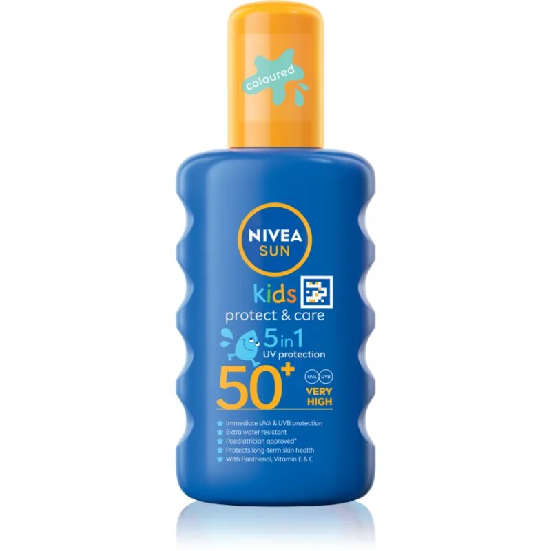 Nivea SUN Kids spray colorat pentru copii pentru bronzat SPF 50+ 200 ml