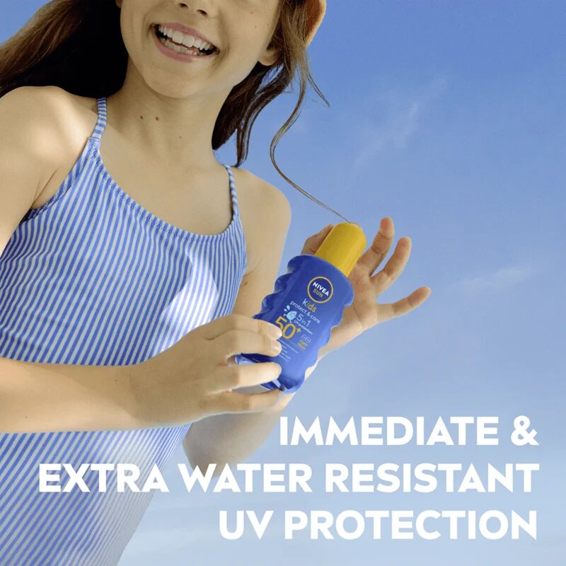 Nivea SUN Kids spray colorat pentru copii pentru bronzat SPF 50+ 200 ml